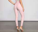 Level Up – Skinny-Hose mit Paperbag-Schnürung